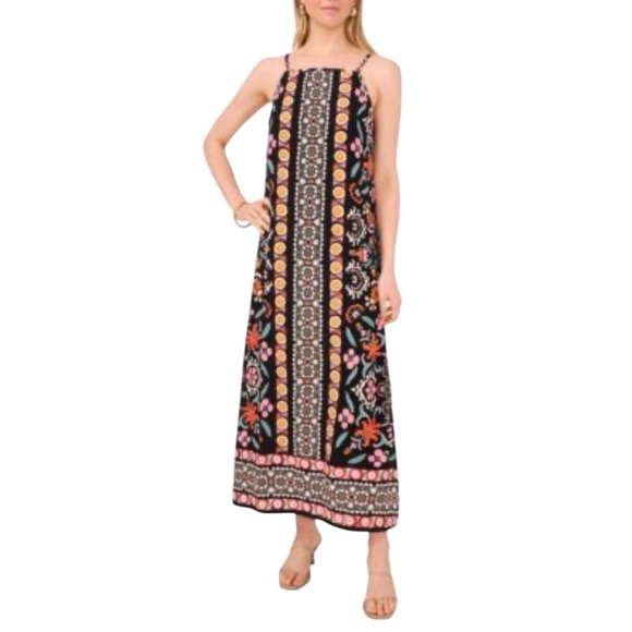NWT Vince Camuto Women's Printed Side-Slit Tank Maxi Dress,‎ Size Medium - Picture 1 of 16